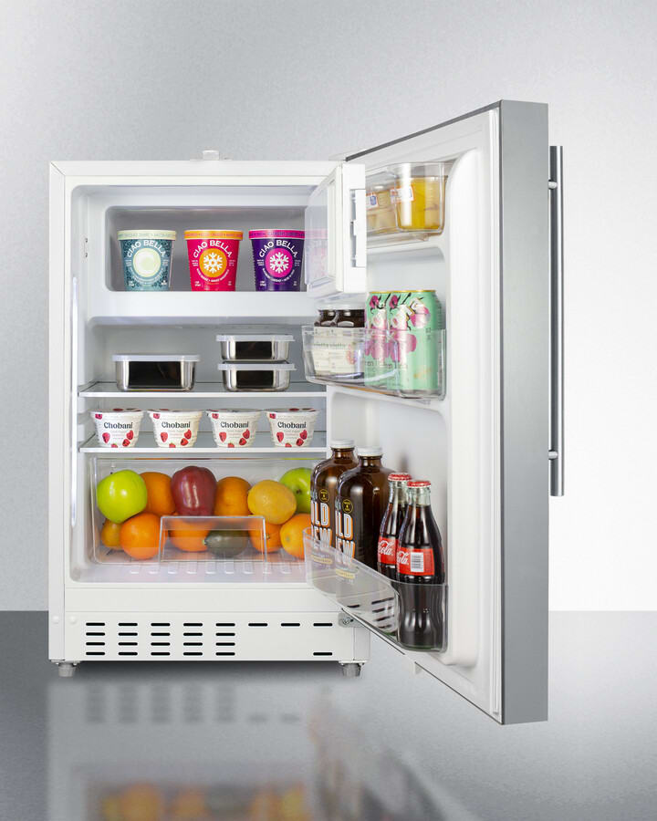 Summit ALRF48SSHV 21 Inch Built-In Compact Refrigerator with 2.68