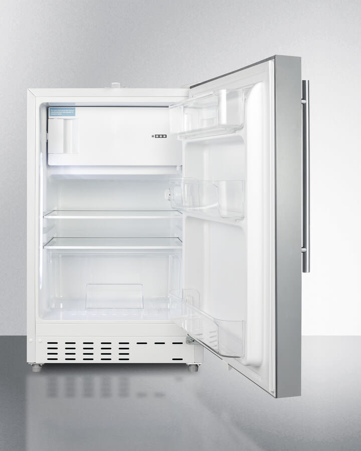 Summit ALRF48SSHV 21 Inch Built-In Compact Refrigerator with 2.68