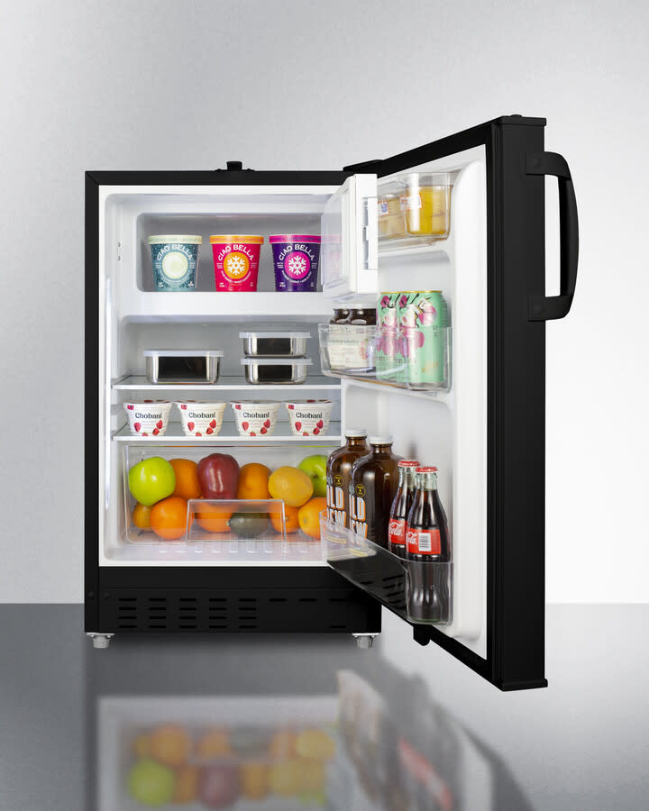Summit ALRF49B 20 Inch Built-In Refrigerator Freezer with 2.68 Cu