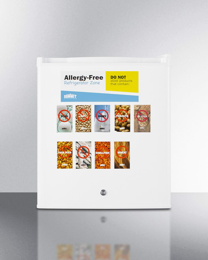 Summit AZAR27W 17 Inch Allergy-Free All-Refrigerator with 1.7 Cu