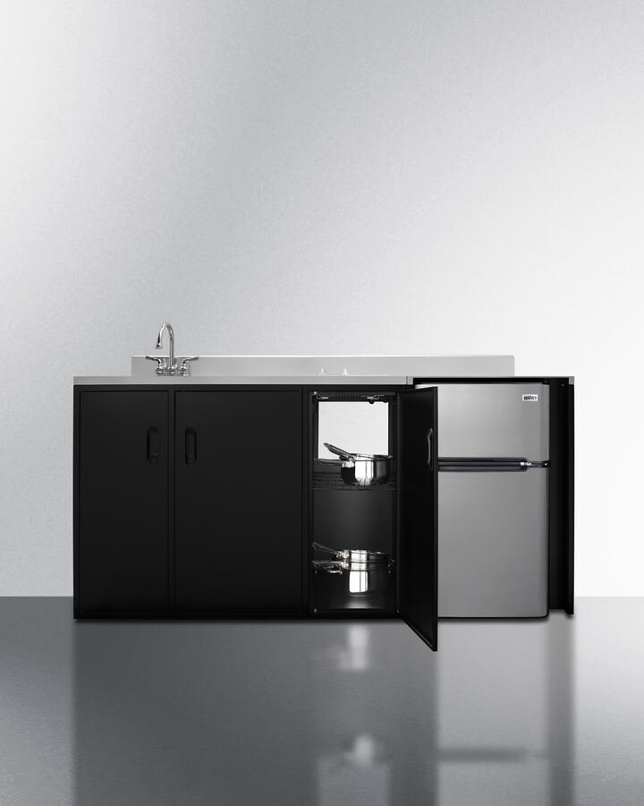 RK　キャビネット② Summit CK72ADASINKL 72 Inch All-In-One Kitchenette with 2-Door