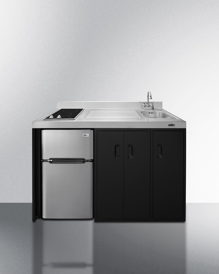 Summit CK54SINKR 54 Inch All-In-One Kitchenette with 2-Door