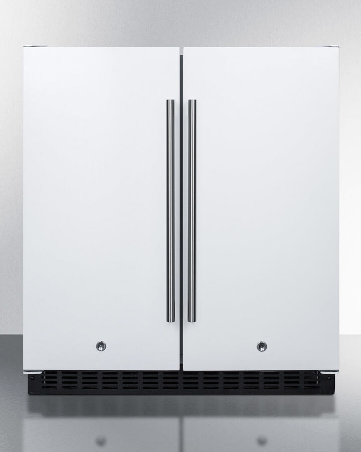 エレファント Summit FFRF3075W 30 Inch Counter-Depth Side by Side Refrigerator