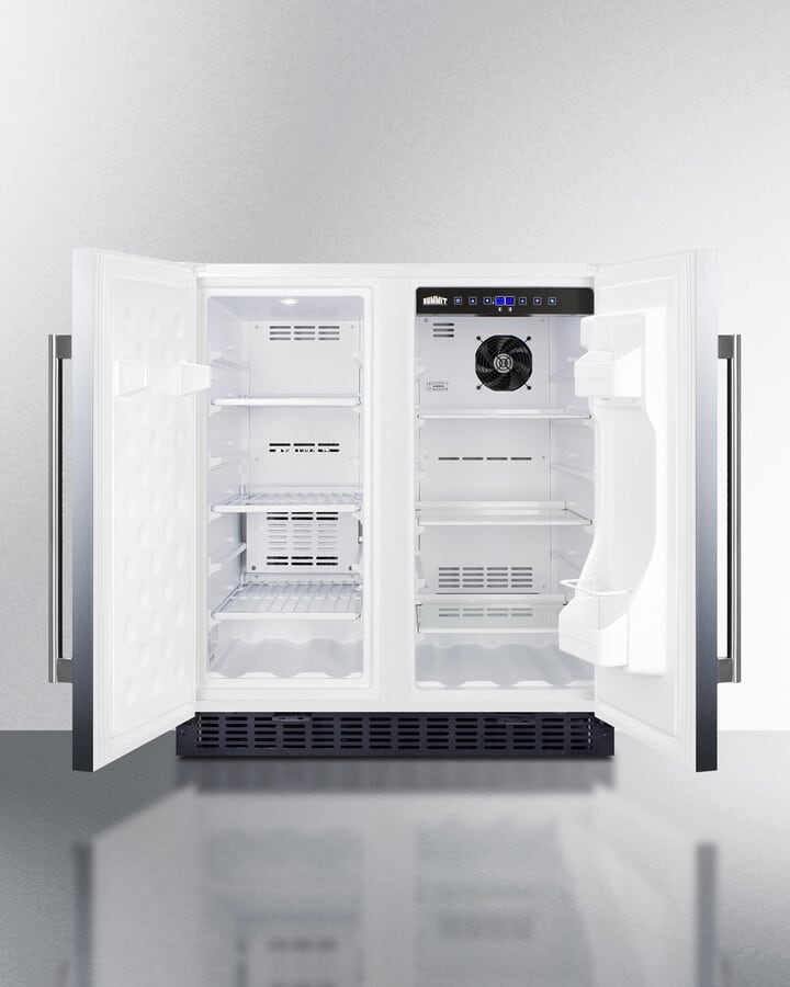 Summit FFRF3075WCSS 30 Inch Side-by-Side Refrigerator with 5.4 Cu