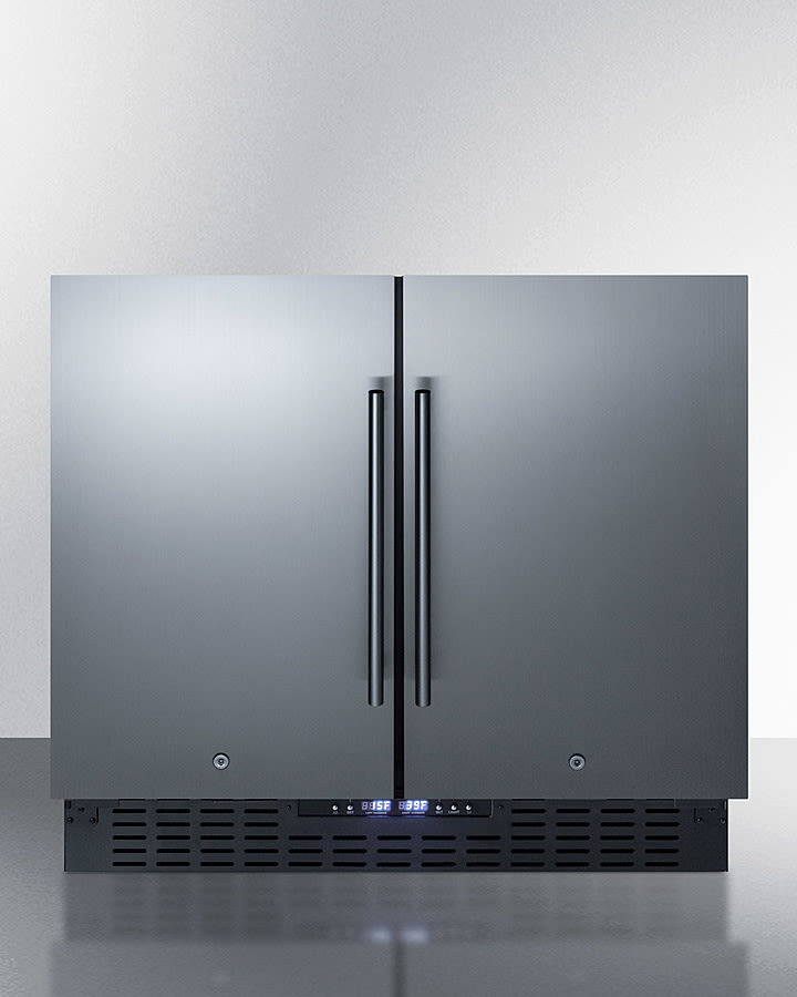 Summit FFRF36 36 Inch Built-In Side by Side Refrigerator