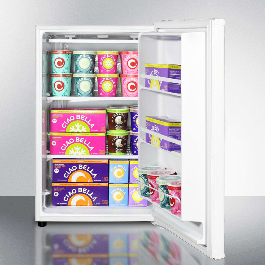 Summit FS605 22 Inch Freestanding All-Freezer with 5.04 Cu.Ft