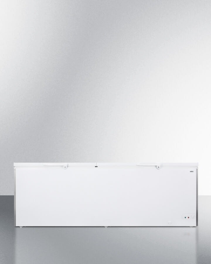Summit SCFM252WH 91 Inch Commercial Chest Freezer with 26.66 cu