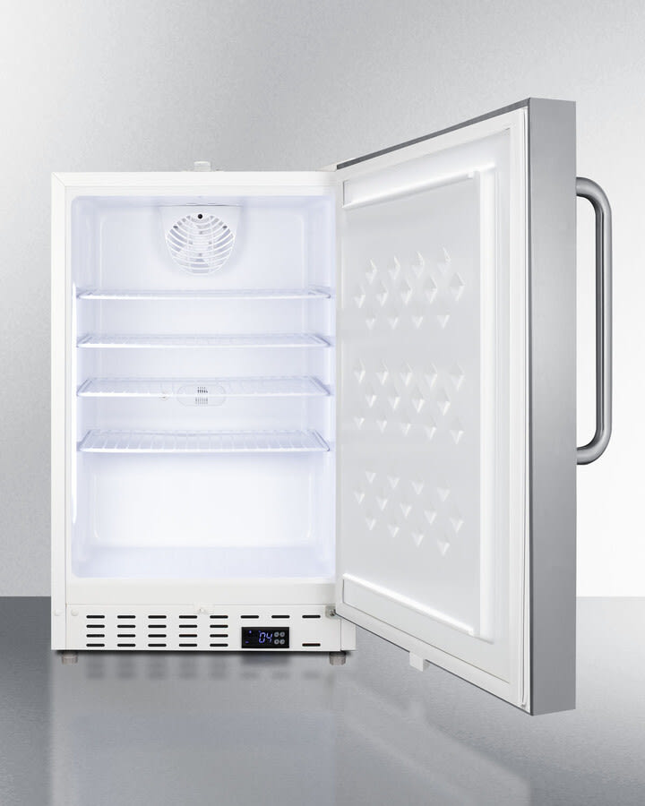 Summit SCF505SSTBADA 20 Inch Commercial All-Freezer with 2.47 Cu
