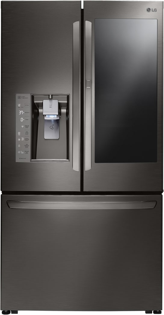 Lg black fridge freezer with water dispenser cheap