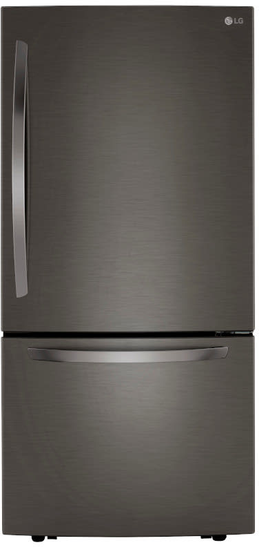 LG LRDCS2603D 33 Inch Bottom Mount Refrigerator with 25.50 cu.ft. Total Capacity Internal Ice Maker Adjustable Glass Shelves Humidity Controlled