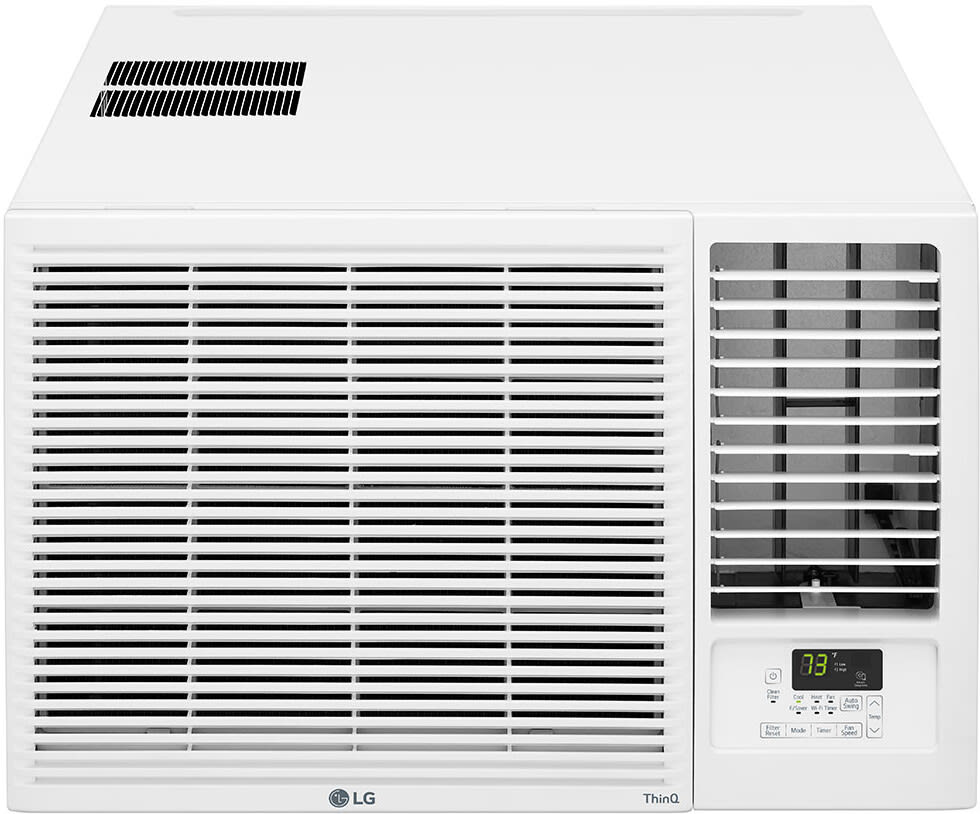 LG LW2421HRSM 23 000 BTU Smart Window Air Conditioner with 12 000 Heating BTU 1420 Sq. Ft. Cooling Area ThinQ Technology Quiet Operation 24 hour On Off Timer Multiple Fan Speeds Auto Restart Remote Co...
