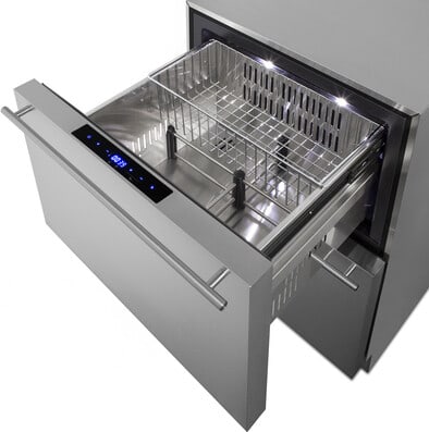 Summit ADRF244CSS 24 Inch Commercial Drawer Refrigerator with 3.3