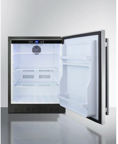 Summit AL55CSS 24 Inch Built-In Commercial All-Refrigerator with