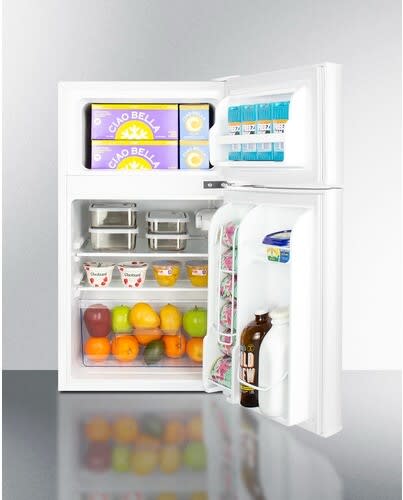 Summit CP34W 19 Inch Top Mount Refrigerator with 3.2 Cu. Ft