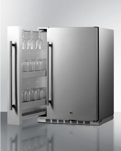 Stainless steel bar freezer sale