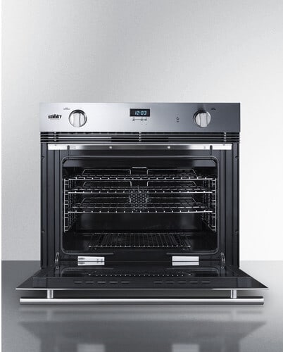 Summit SGWOGD30 30 Inch Single Gas Wall Oven with 3.0 Cu. Ft