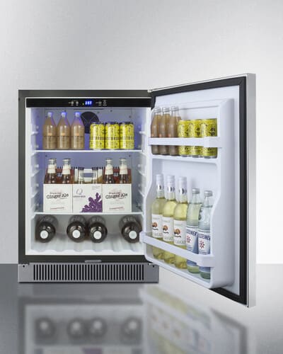 Summit SPR623OSCSS 24 Inch Built-in Outdoor All Refrigerator with