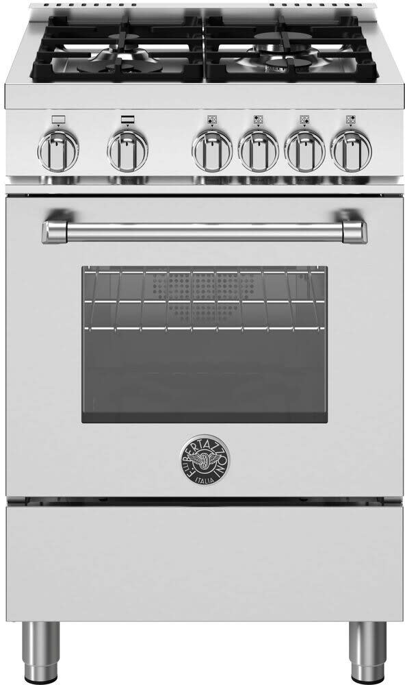 Bertazzoni MAS244GASXV 24 Inch Freestanding Gas Range with 4