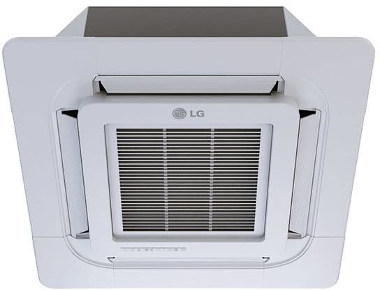 LG LCN128HV4 12,000 BTU 4-Way Cassette Ceiling Mounted Indoor Unit with  13,800 BTU Heating Capacity, Forced Operation, Control Lock Function,  Dehumidification Mode, Gold Fin, Celsius/Fahrenheit Switching, Timer, Auto  Restart, Two Thermistor Control,