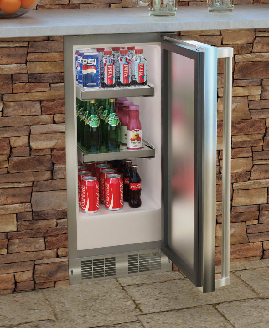 Marvel MO15RAS2LS 15 Inch Built-in Outdoor Refrigerator with 2.9