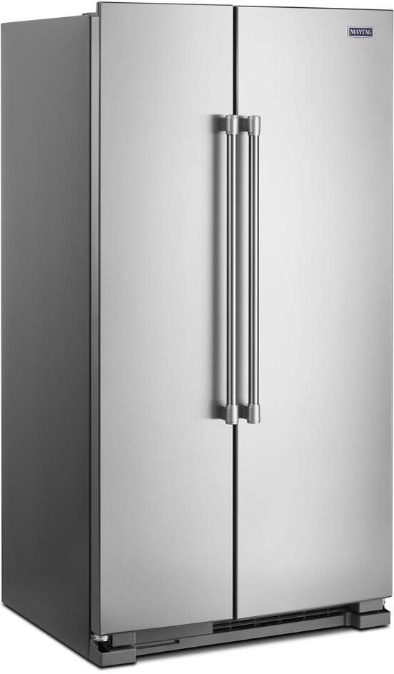 Maytag MSS25N4MKZ 36 Inch Freestanding Side by Side Refrigerator