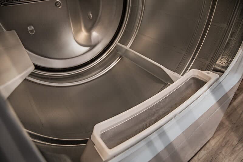 Speed Queen DC5003WE 27 Inch Electric Dryer with 7.0 Cu. Ft. Capacity 4 Pre Set Cycles End of Cycle Indicator Reversible Door Interior Light and ADA Compliant