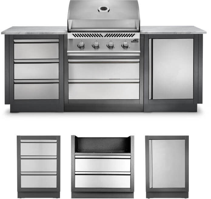 Napoleon ODK100BI32NSS 32 Inch Built-In Outdoor Kitchen with 532