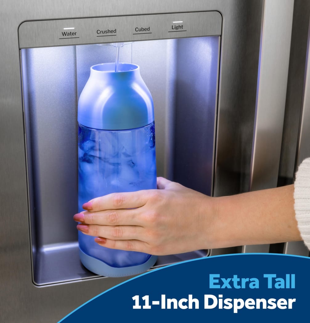 GE GSS28NYYFS 36 Inch Freestanding Side-By-Side Refrigerator with