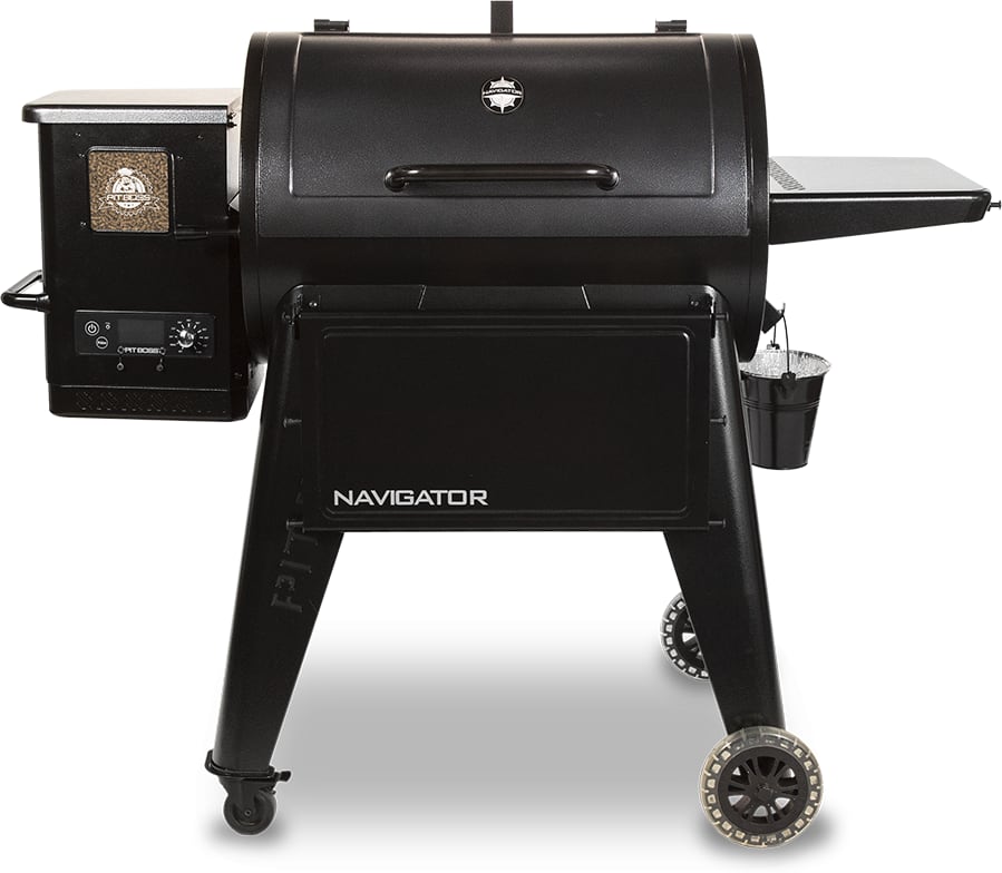 Pit Boss 10527 58 Inch Freestanding Wood Pellet Grill with 879 sq. in. Cooking Surface Cast Iron Grates 8 in 1 Cooking Versatility Smoke Setting Dial In Digital Control Flame Broiler Modular Folding S...