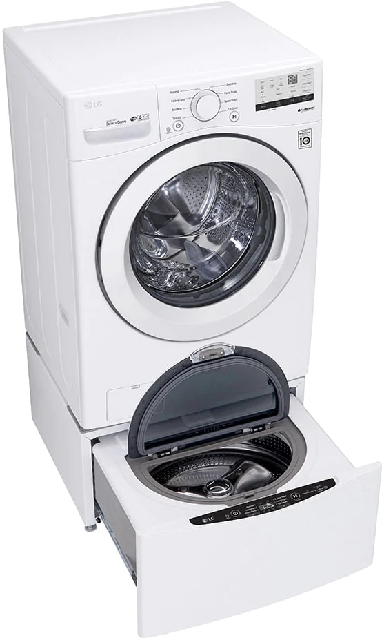 Lg front load washer & dryer set white a2711435 cheap