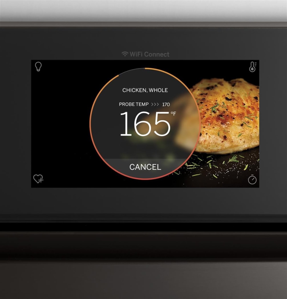 GE PKD7000SNSS 27 Inch Smart Convection Double Wall Oven with True European Convection WiFi Connect Brilliant Touch 7 Inch Display Fit Guarantee Precision Cooking Modes 10 Pass Bake Element 8 Pass Bro...