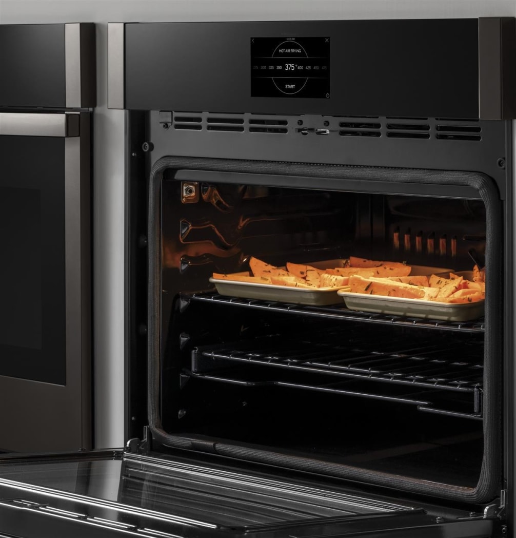 GE PKD7000SNSS 27 Inch Smart Convection Double Wall Oven with True European Convection WiFi Connect Brilliant Touch 7 Inch Display Fit Guarantee Precision Cooking Modes 10 Pass Bake Element 8 Pass Bro...