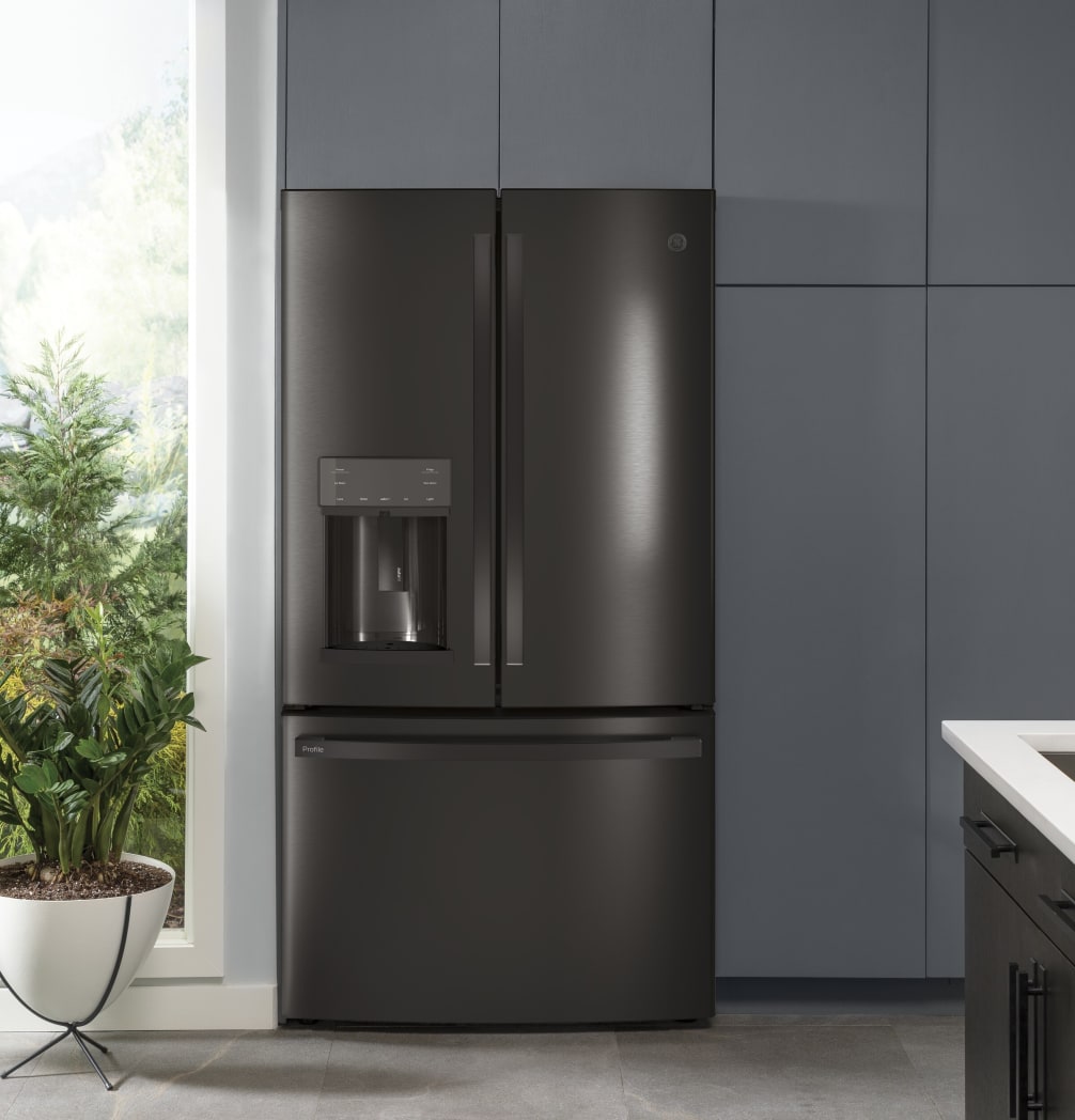 Ge black slate french door refrigerator 2025