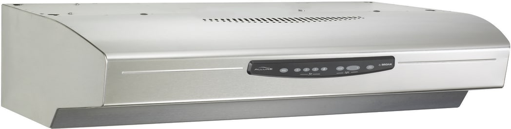 Broan QS330SS 30 Inch Under Cabinet Range Hood with 4 Speed 430 CFM Blower Electronic Touch Control Halogen Lighting Dishwasher Safe Grease Filters Heat Sentry Filter Change Indicator Light UL Listed ...