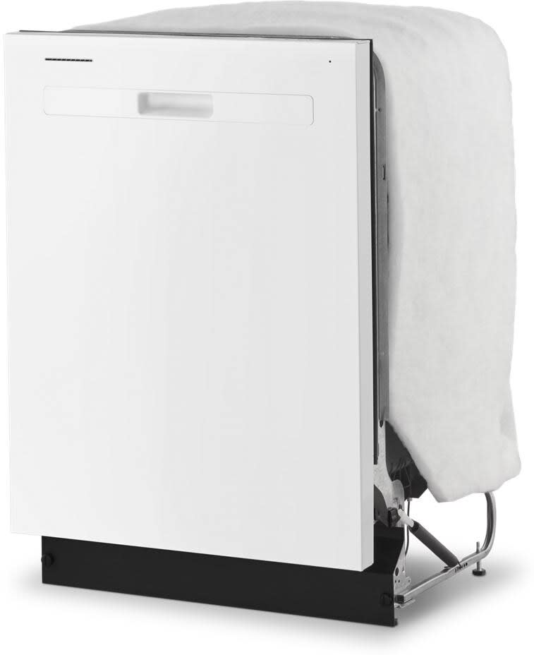 Whirlpool WDP540HAMW 24 Inch Fully Integrated Dishwasher with 12 Place Settings 55 dBA 5 Wash Cycles Nylon Rack Coating Triple Filtration Wash System Boost Cycle Sani Rinse and Quick Wash White
