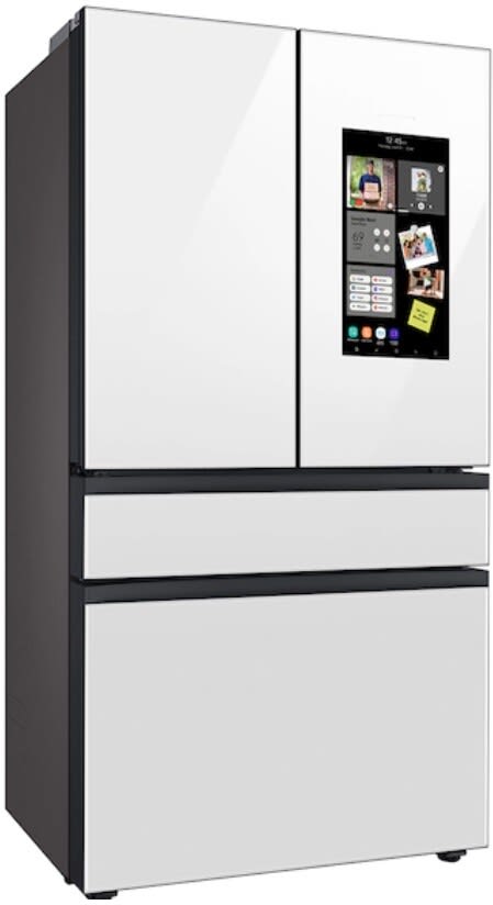 Samsung RF23BB890012 36 Inch Counter Depth Smart 4 Door French Door Refrigerator with 23 cu. ft. Capacity 4 Shelves Gallon Bin FlexZone Family Hub Beverage Center Dual Ice Maker and ENERGY STAR White ...