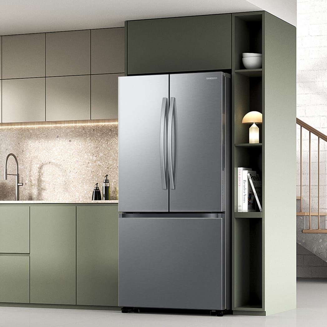 Samsung RF25C5A01SR 33 Inch Freestanding 3-Door French Door