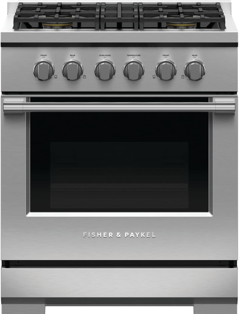 Fisher & Paykel RGV3304N 30 Inch Freestanding Gas Range with 4