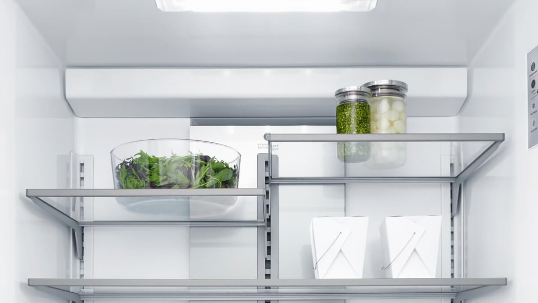 Fisher Paykel RS32A72J1 32 Inch Panel Ready Integrated French Door Refrigerator with 14.7 cu. ft. Total Capacity ActiveSmart Technology SmartTouch Control Panel and Ice Maker