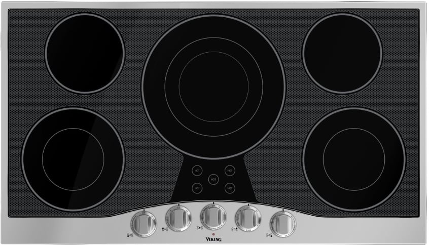 Viking RVEC3365BSB 36 Inch Electric Cooktop with 5 Elements, Glass
