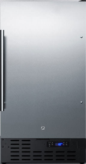Summit SCFF1842SS 18 Inch Undercounter Freezer with 2.7 cu. ft