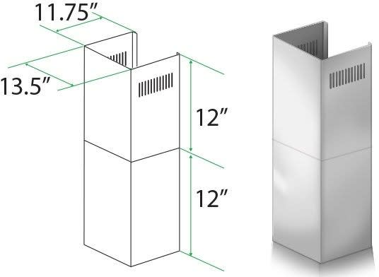 Chiffonさま　専用！ ZLINE SK455476477667697 2 Pcs. 12 In. Short Chimney Pieces