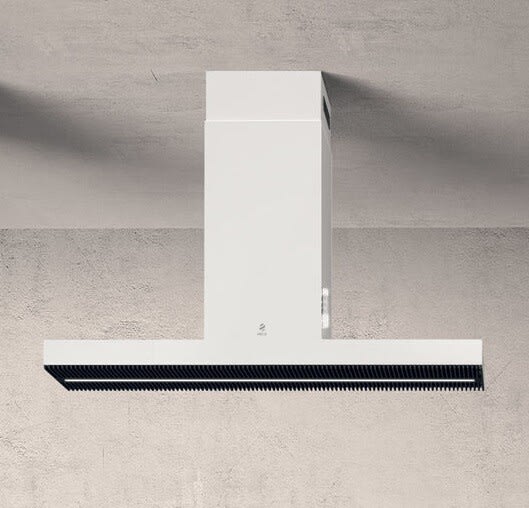48 Inch Range Hood 600 CFM  Haiku Iconic Series Island Mount Range Hood with 3-Speed and Booster, 600 CFM Blower, Touch Control, LED Lighting, and Mesh Filters