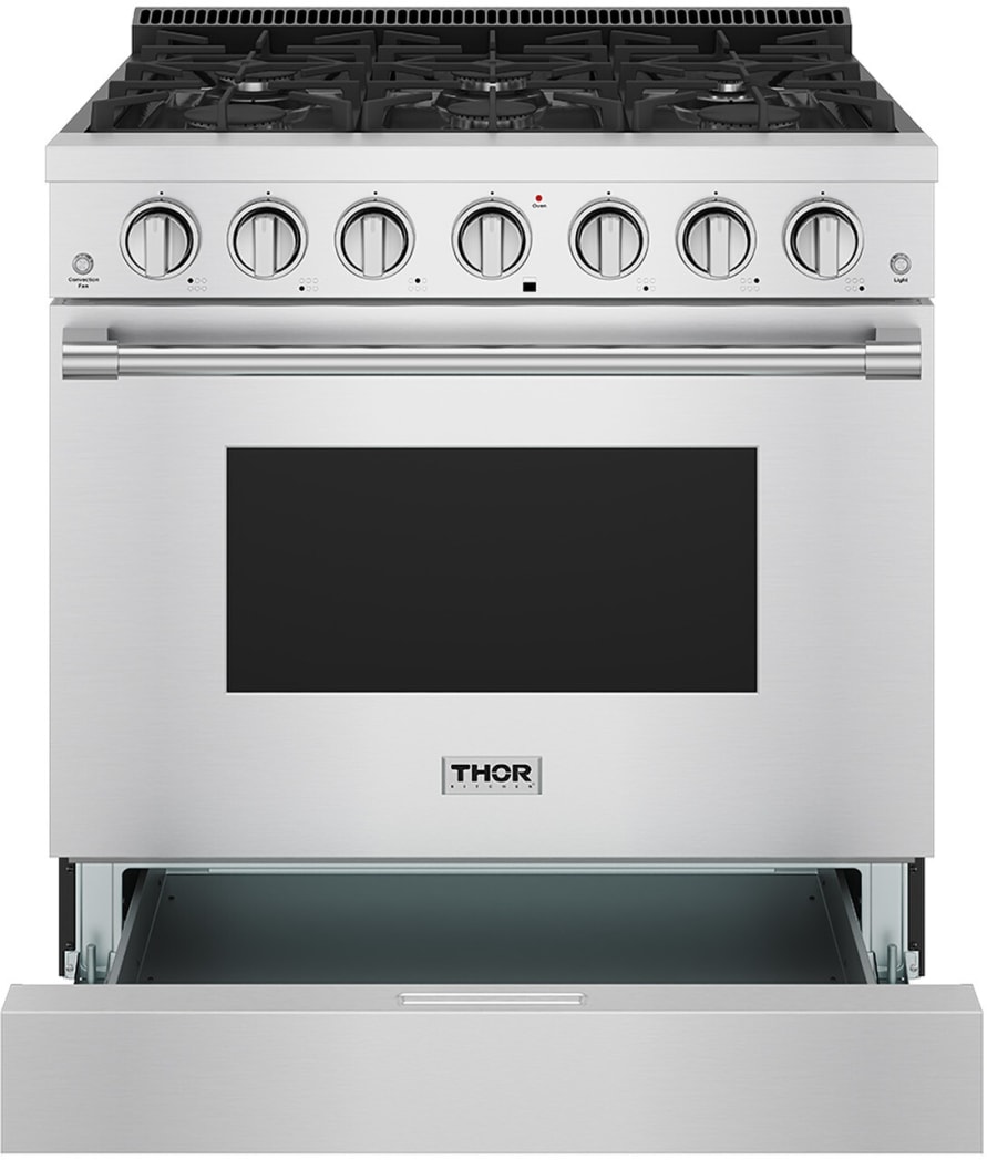 Thor Kitchen SRG3601LP 36 Inch Freestanding Gas Range with 6