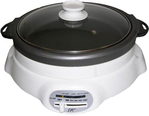 Sunpentown ST360 14.5 Inch Shabu Shabu and BBQ Soup Grill Pan Cooktop with Sliding Temperature Control