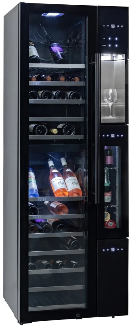 Sapphire SW643TZBLK 27 Inch Freestanding 4Pour Triple-Zone Wine