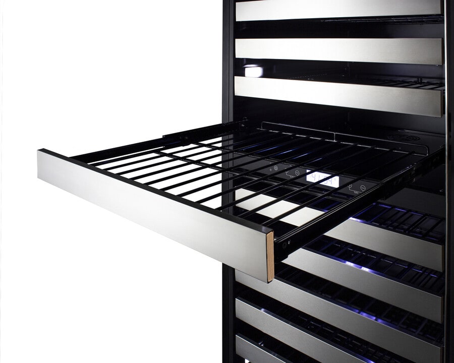 Summit SWCP2163CSS 24 Inch Dual-Zone Wine Cellar with 163 Bottles