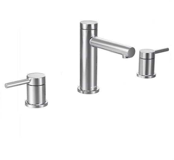 Moen T6193 Double Lever Widespread Bath Faucet with High Arc Spout