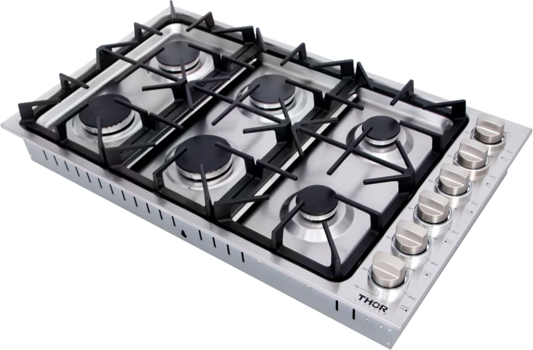 Thor Kitchen TGC3601 36 Inch Gas Cooktop with 6 Sealed Thor Kitchen TGC3601 36 Inch Gas Cooktop with 6 Sealed