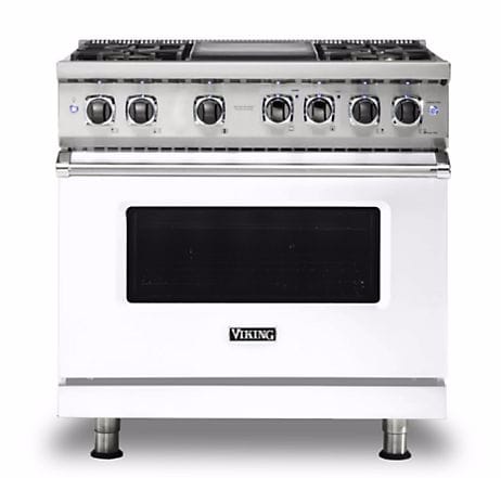Viking VDR5364GWH 36 Inch Freestanding Professional Dual Fuel